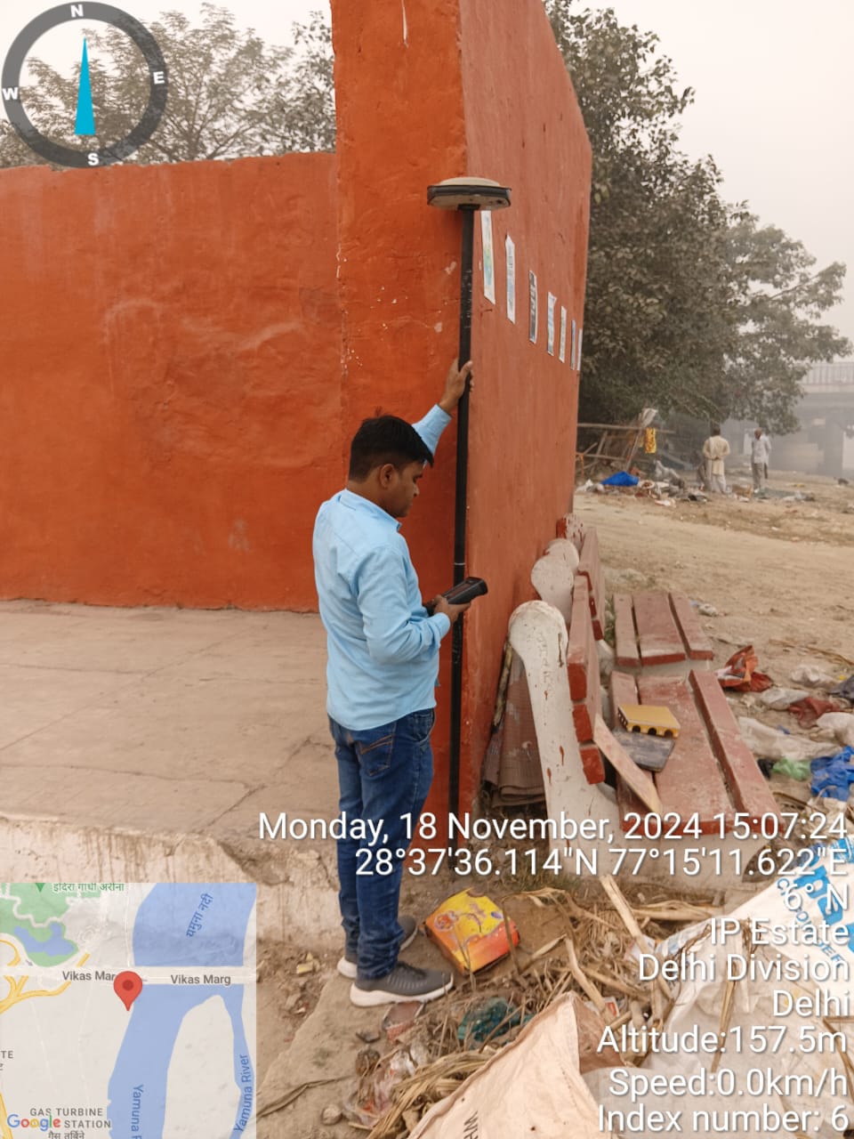 Topographic survey in Delhi